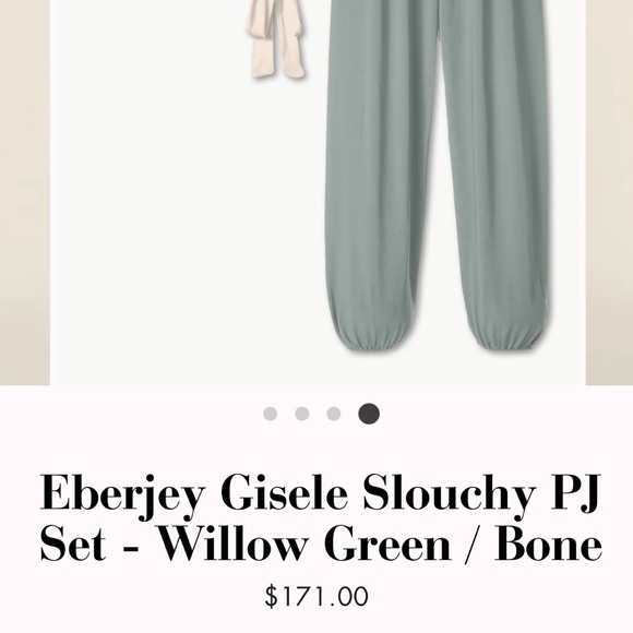 Eberjey Gisele Slouchy Set Willow Green S - Picture 7 of 7